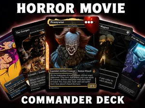 The Final Hunt MTG Proxy Commander Deck - 100+ Pcs Horror Slasher Set