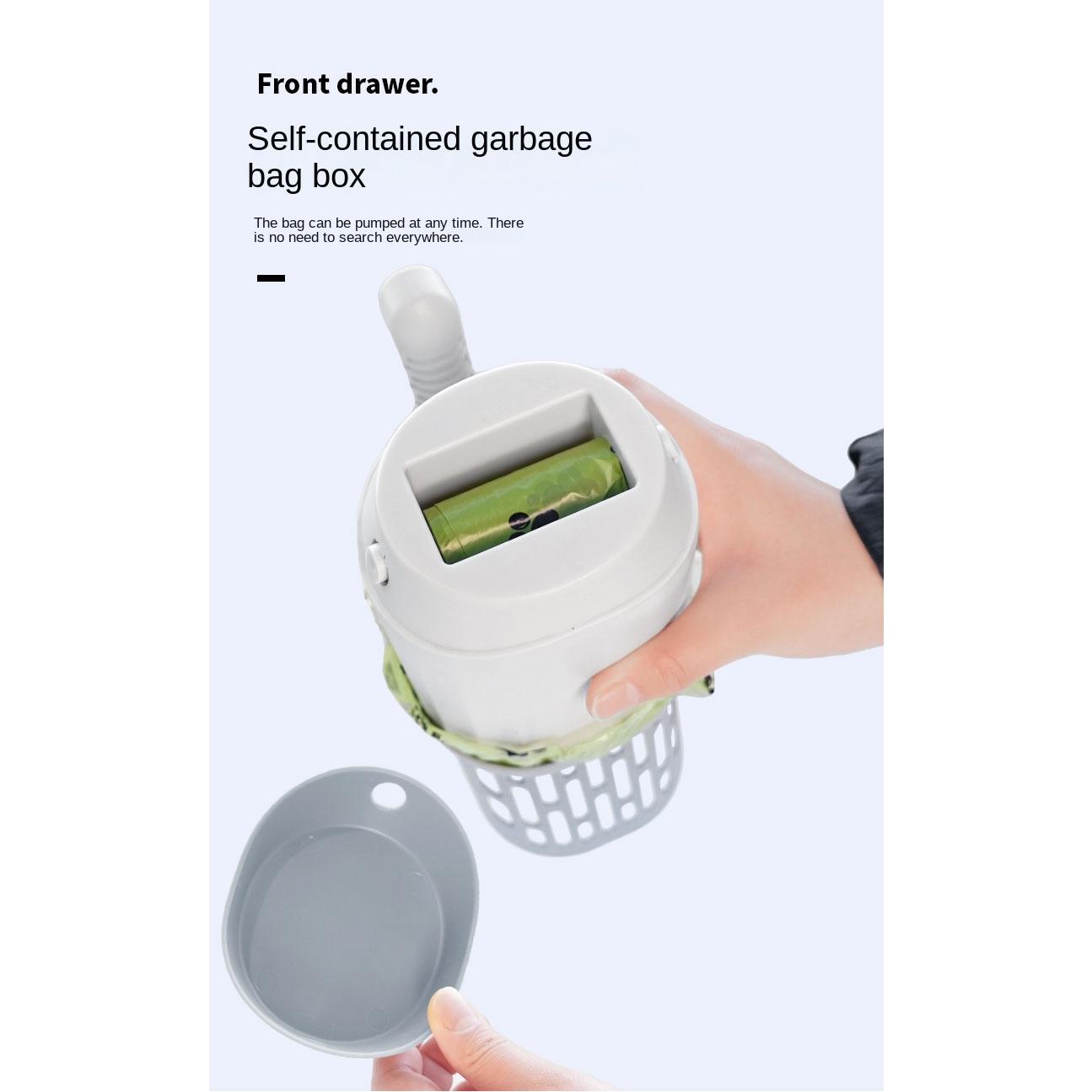 Cat Litter Shovel Scoop with Refill Bag For Pet Filter Clean Toilet Garbage Picker Cat Supplies Cat Litter Box Self Cleaning