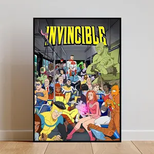 Invincible Poster - High-Quality Unframed Wall Art with Unique Designs, Premium Print High-Quality Paper, Available in Various Sizes