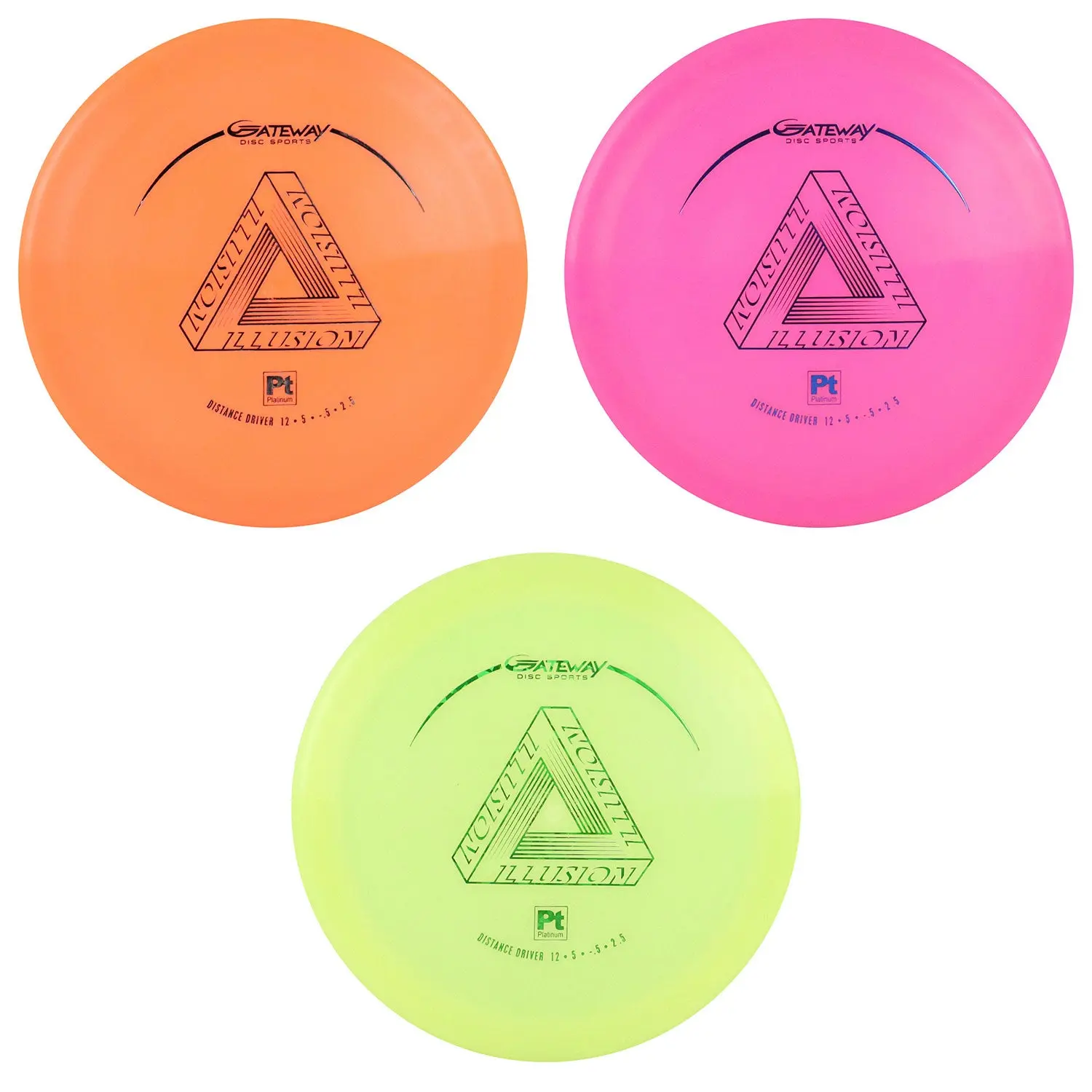 Gateway Disc Golf Platinum Illusion Distance Driver 12/5/-1/3 - Choose Exact Disc