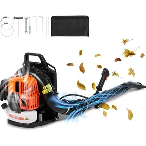 VEVOR Backpack Leaf Blower, 52CC 2-Cycle Leaf Blower with 1.37L Fuel Tank, 480CFM Air Volume 175MPH Speed, Ideal for Lawn Care, Leaf Cleaning, and Snow RemovalVEVOR Super Brand Day