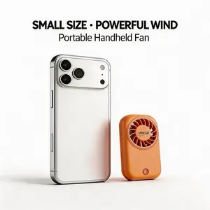 MREGB Mini Size Handheld Fan – Ultra Slim Portable USB Rechargeable Personal Fan with Strong Wind, Lipstick Size Cooling Fan for Travel, Outdoor, Office & Summer Use