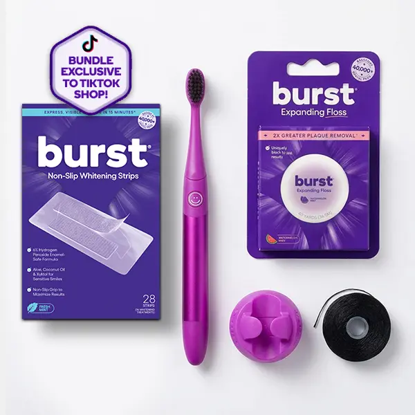 Cosmic Pink Nova Sonic Toothbrush & Whitening Bundle- Includes AAA Battery Sonic Toothbrush, Wall Mount, Watermelon Mint Aroma Black Expanding Floss Cosmic Pink Nova Sonic Toothbrush & Whitening Bundle- Includes AAA Battery Sonic Toothbrush, Wall Mount, Watermelon Mint Aroma Black Expanding Floss