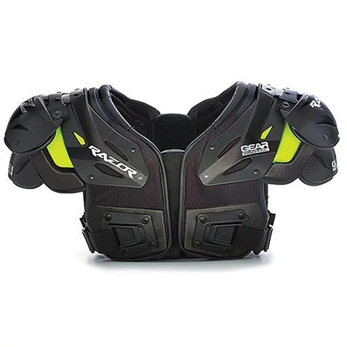 212 MAIN Gear Pro-Tec Razor American Football Shoulder Pads, Lightweight Pad for Skill Positions, Extra Large Fit with Arch Hinge, Impact Zone & Injection Mold Design