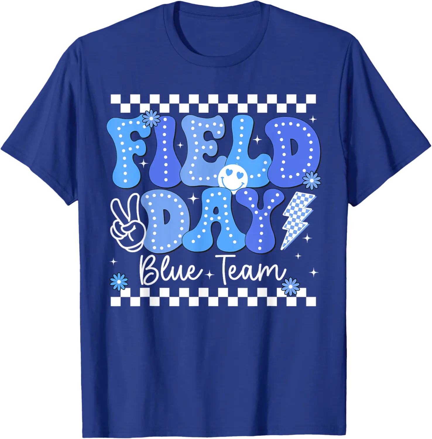 Field Day Trip Blue Team Color Game Competition Boys Girls T-Shirt - Diegoort Shop 94B0F21C768V