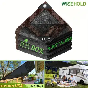 9.84*16.4FTShade cloth - 90% shade net, easier to hang shade net cover, suitable for garden patio, plant shade sail, greenhouse, outdoor pavilion, lawn, swimming pool, dog kennel, chicken coop shade cloth