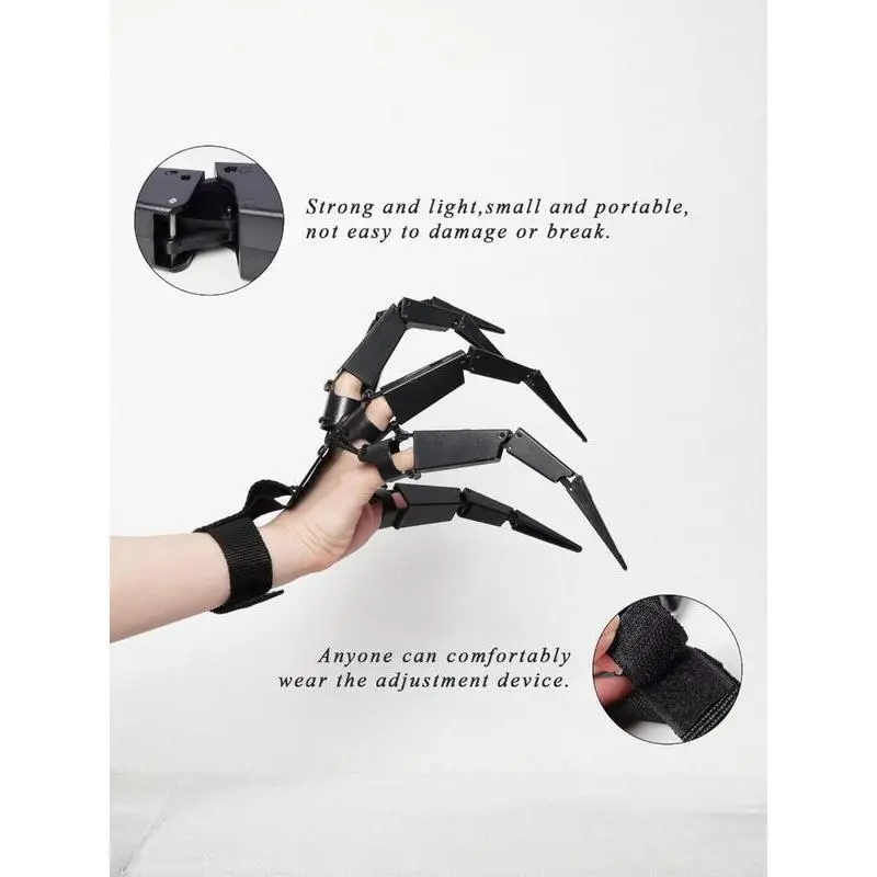 HalloweenArticulatedFingerExtensionswithGloves3DPrintedFlexibleFingerScarySkeletonBoneClawHandforCosplay-OnePairBlackHalloweenDevilClaws HalloweenArticulatedFingerExtensionswithGloves3DPrintedFlexibleFingerScarySkeletonBoneClawHandforCosplay-OnePairBlackHalloweenDevilClaws