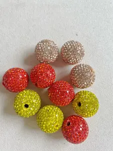 DIY Rhinestone beads collection Solid color Rhinestone Beads Mix Colors