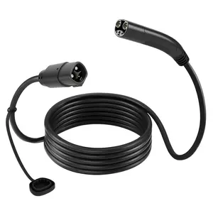 VEVOR EV Charger Extension Cable for Tesla, 48Amp 21 ft Max 240V 11.52 kW with NACS Plug, EV Extension Cord for Level 1/2 Tesla Mobile/Wall Connector/Destination Charger, Model Y/X/3/S, Carrying Bag