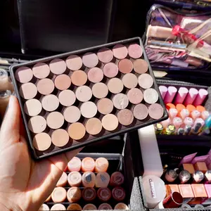 Large Magnetic Eyeshadow Storage Palette - 3D-Printed, Custom Name, Secure Fit, Lightweight & Durable, Perfect for Makeup Artists & Travel Kits