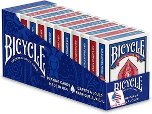 Bicycle Standard Playing Cards, Poker Size, 12 Pack
