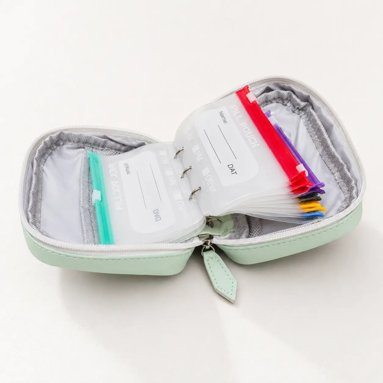 A8 Waterproof Pill Pouch Set, Large Weekly Pill Organizer with 14 Color-Coded Medicine Pouches, Reusable Travel Medicine Organizer, Zippered Pill  for Fish Oils, Vitamins, dealsforyou, summerwins storage vacuum