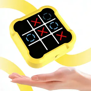 Four-in-a-row Electronic Tic-Tac-Toe Game: AI vs. AI, Two-player Mode, Pachinko, Memory and Quick Strike Challenges | Portable handheld game console
