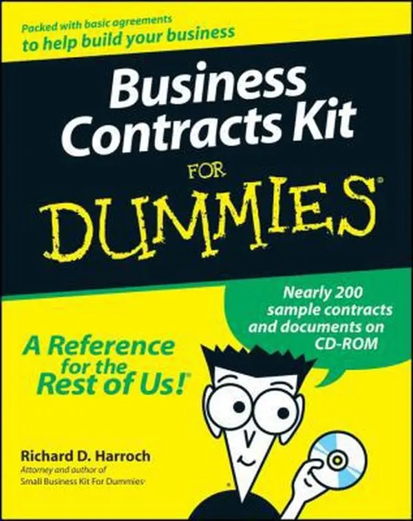 USED Book - Business Contracts Kit for Dummies by Richard D. Harroch (Paperback) - english