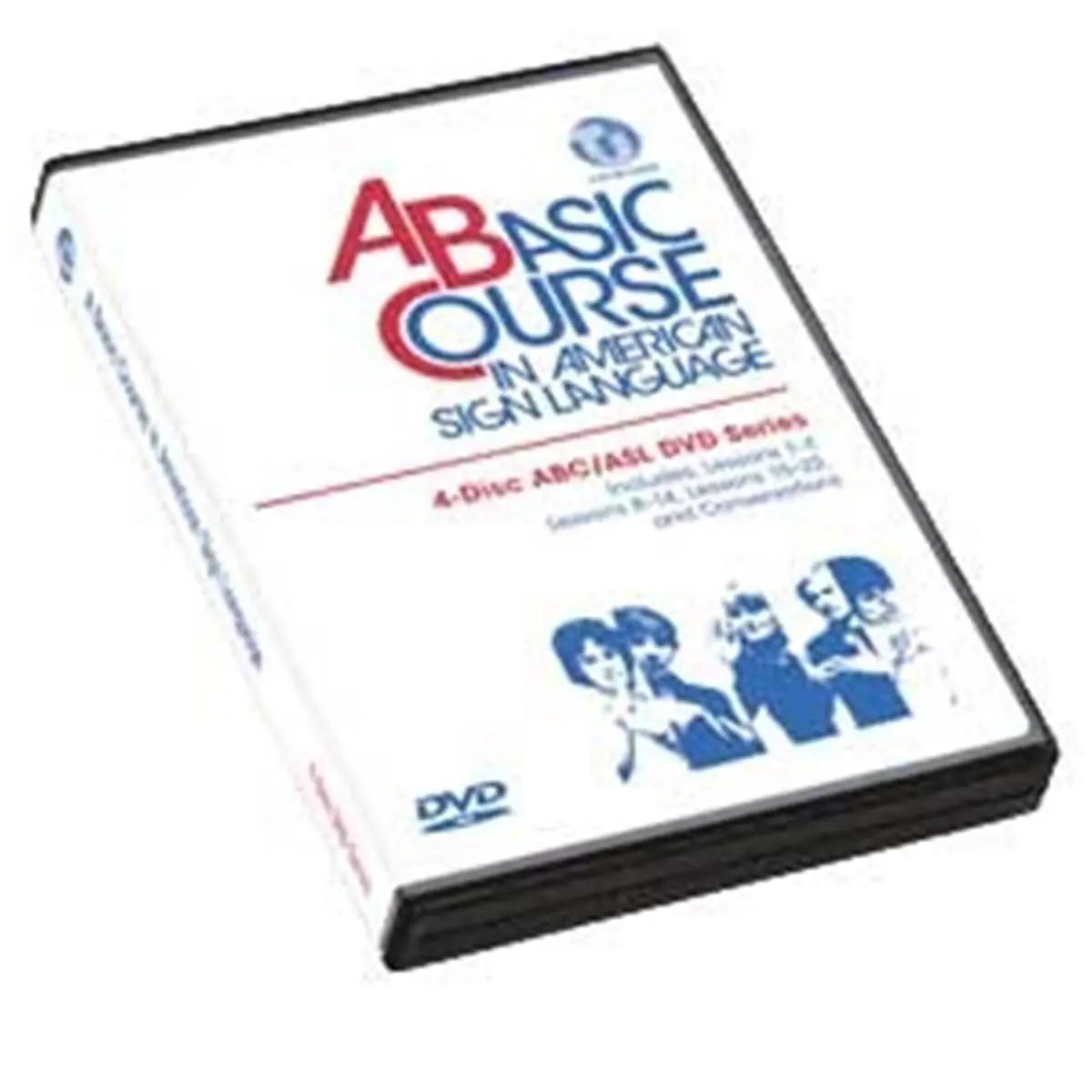 212 MAIN Basic American Sign Language Series ASL Videos DVD Set - 4-Disc Pack for Voice & Conversation Skills, Cisco Independent Course (for Deaf Adults)