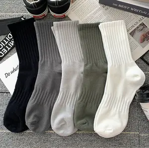 Mid-Length Plain-Colored Moisture-Wicking Socks for Men & Women Sports Casual Daily Use Pink Solid Mid-Calf Comfort Over Knee Warm Fuzzy Cute Plush Animal Design  wide  feet unicorn  woman  2025 lucky  candy  cane calcetin  essuaves knitted  rock gucci