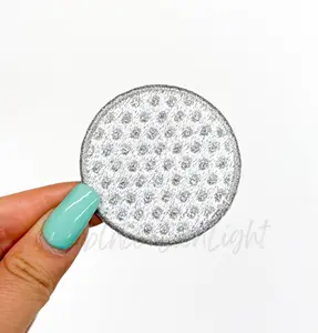 Golf Ball Glitter Embroidery Patch