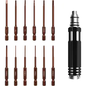 Hex Screwdrivers Set 12 in 1 RC Hobby Tools Kit S2 Steel Tool for RC  Model Drone Airplane Robotics Helicopter Quadcopter Boat FPV Home Appliances Repair