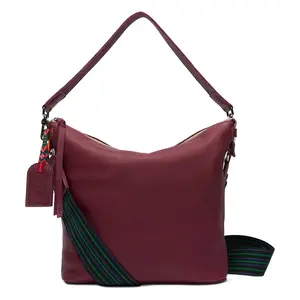 Consuela Plum Hobo Bag