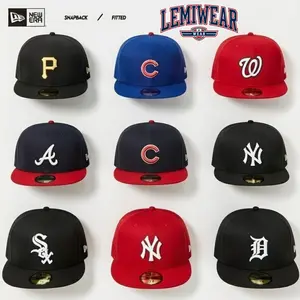 New Era MLB Team Logo Fitted & Snapback Baseball Cap – NY Yankees, Dodgers, Cubs, Braves, Nationals, White Sox, Tigers Hats for Men Women, Unisex Streetwear Flat Brim Hat, Adjustable Hip Hop Sport Cap, Vintage Urban Fashion USA 2026 Summervibes
