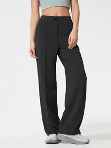 Women's Pilates Yoga Straight Leg Pants, Four-Season Sports Long Pants, Breathable Activewear Bottoms, Comfortable and Stylish Workout Trousers for All Seasons