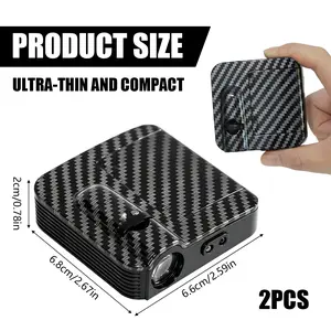 2Pcs LED Car Door Welcome Light HD Projector Lamp Accessories For Civic Fit Accord City Vezel S660 Odyssey puddle light