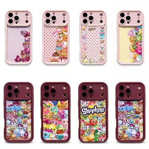 Shopkins cartoon print phone case, suitable for iPhone 11-17 Pro Max/Plus and Samsung Galaxy S23-25.