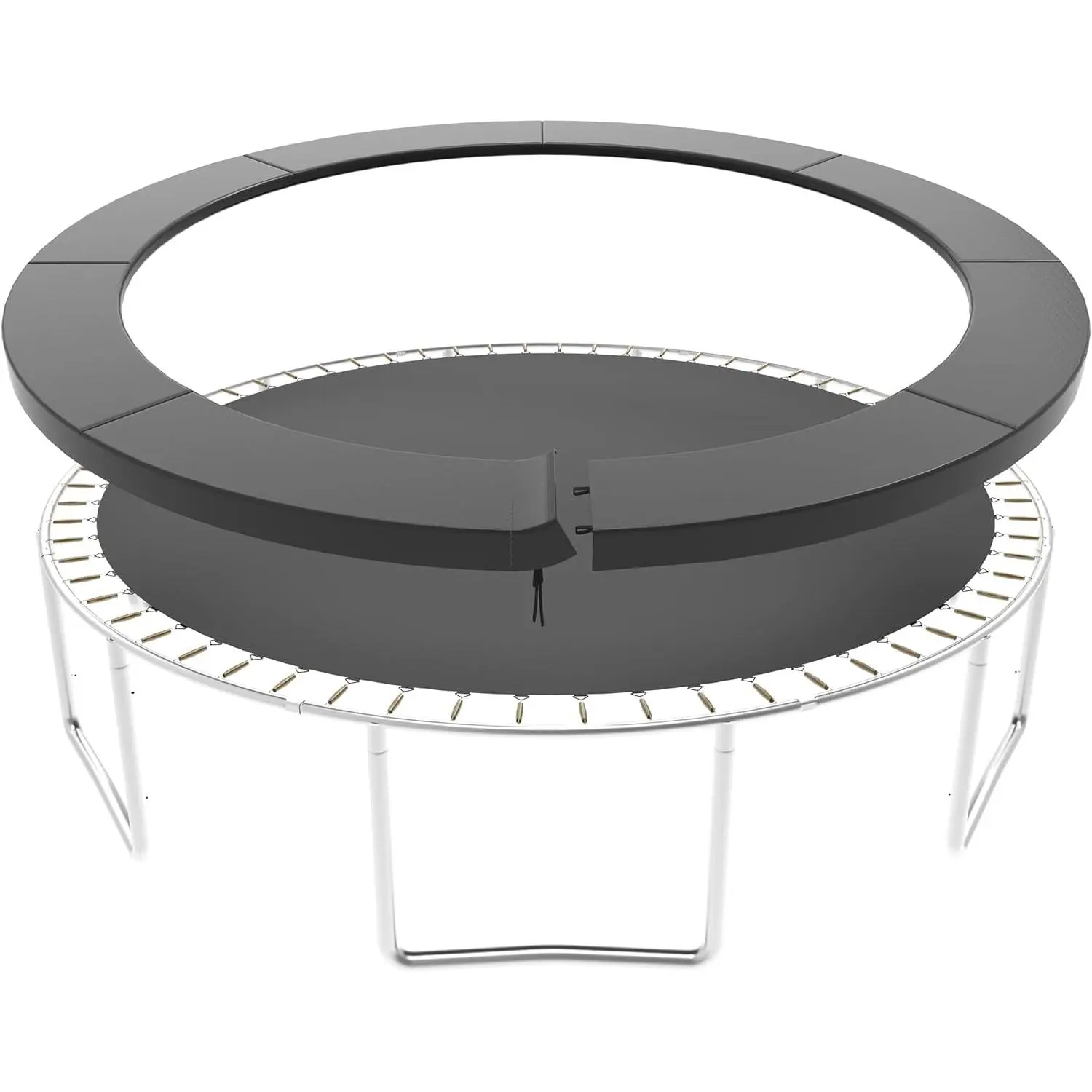 Trampoline Pad , 10/12/14/15/16FT Trampoline Spring Cover, No-Hole for Pole  Trampoline Safety Pad, Trampoline   & Accessories
