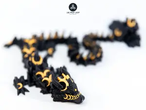 16 Inch Articulated Mystic Lunar Dragon Figurine -  Moon Dragon - Large Moon Dragon -  Large Lunar Dragon statue - Giant Lunar Dragon figurine - Mystic Lunar Dragon Figurine