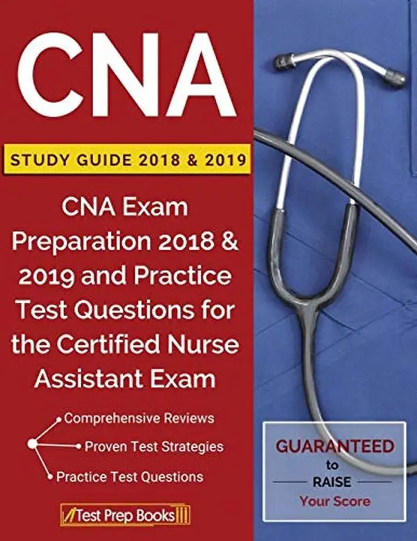 Used Certified Nurse Assistant (CNA) Exam Review Learning Book 2018-2019 - English Paperback Test Prep Study Guide with Practice Test Questions, 152pp, 0.96 lbs, No Extra Accessories