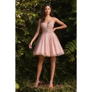 A-line Short Cocktail Dress  By Cinderella Divine CD0190