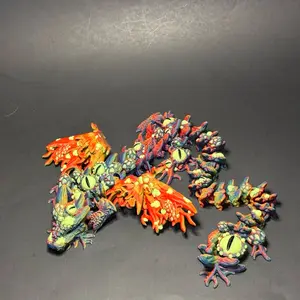 TheLazyFarmer - 3d Printed Infested Dragon -Spooky, Creepy, Scary, Collectible Dragon Figurine
