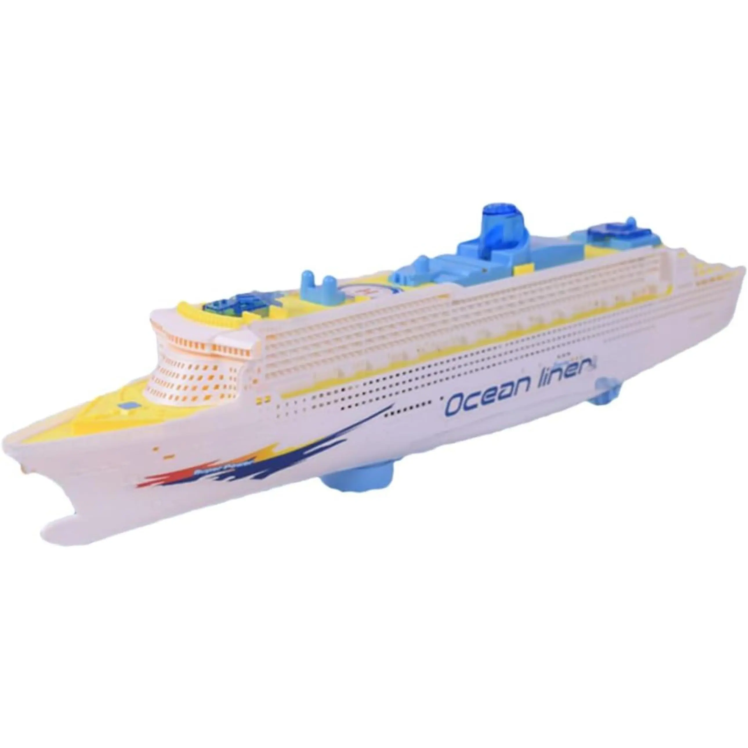 Ocean Liner Children's Cruise Ship Model with Flashing Sound System Music Navigation Electric Toy for Easter Gifts