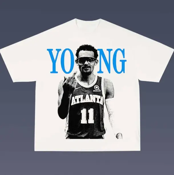 Trae Young Middle Finger Vintage Tee, Trae Young T-Shirt, Unisex Basketball Shirt, Hip Hop Graphic Tees, Menswear Womenswear Streetwear