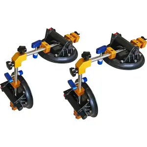 Right Angle 90 Degree Countertop Seam Setter with 8" Suction Cup for Seam Joining & Leveling/Professional Countertop, granite, Stone, Marble Slab Installation.(2 PACK) (8" seam setter)