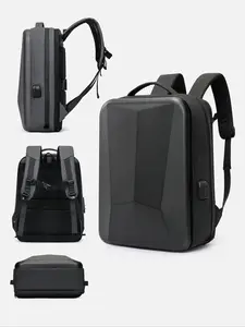Anti-Theft Hard Shell Durable Backpack 15.6 Inch, Expandable Slim Business Travel Laptop Backpack for Men, Laptop Bag with Password Lock
