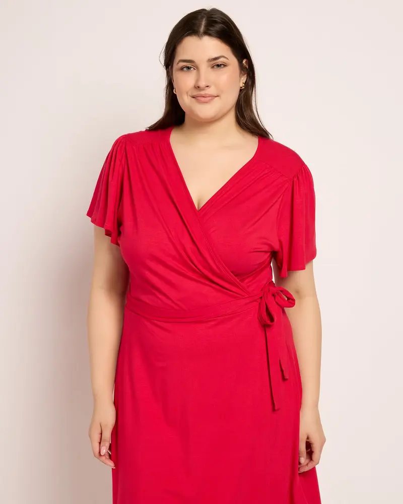 holiday party outfit plus size wrap dress - TikTok Shop