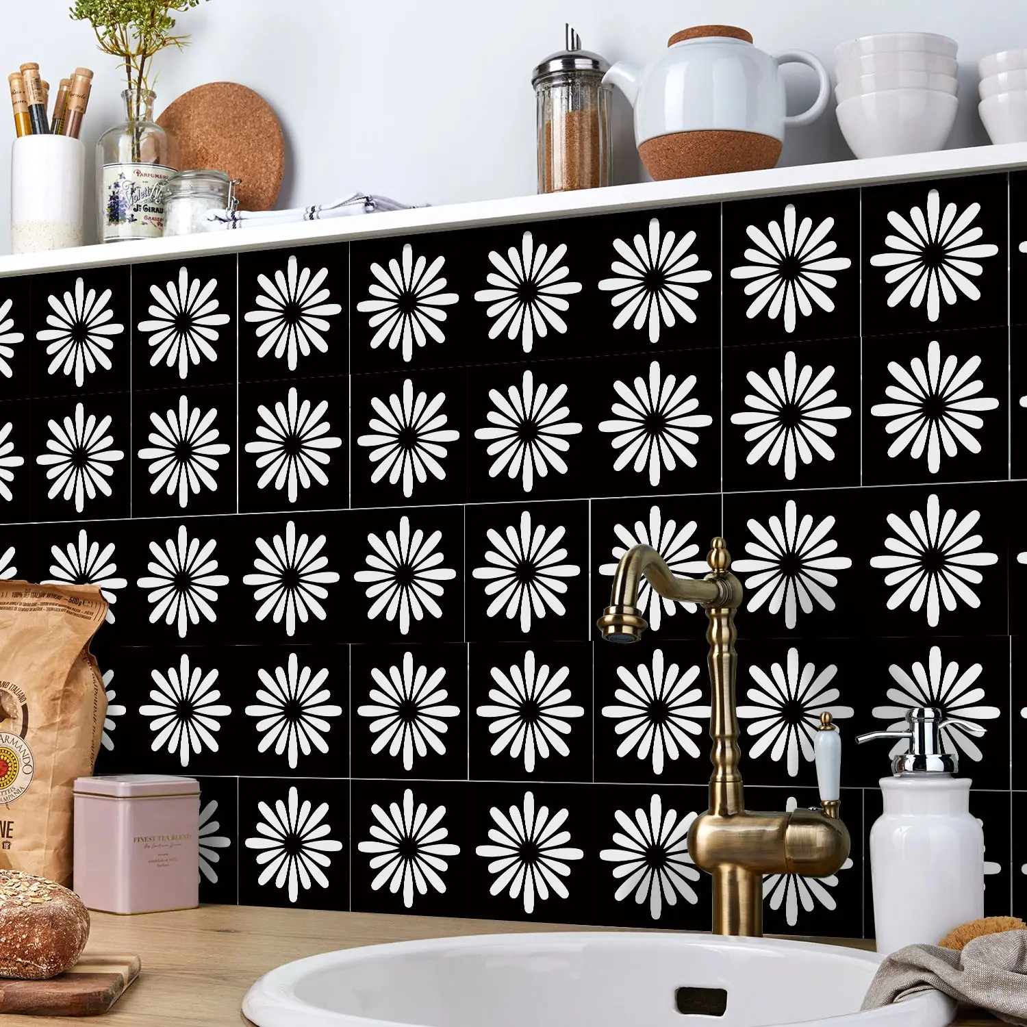 Classic Checkerboard Wall Sticker, Self-Adhesive Matte Waterproof Removable, Home Upgrade Decor, Universal Use, Flat Sticker Type