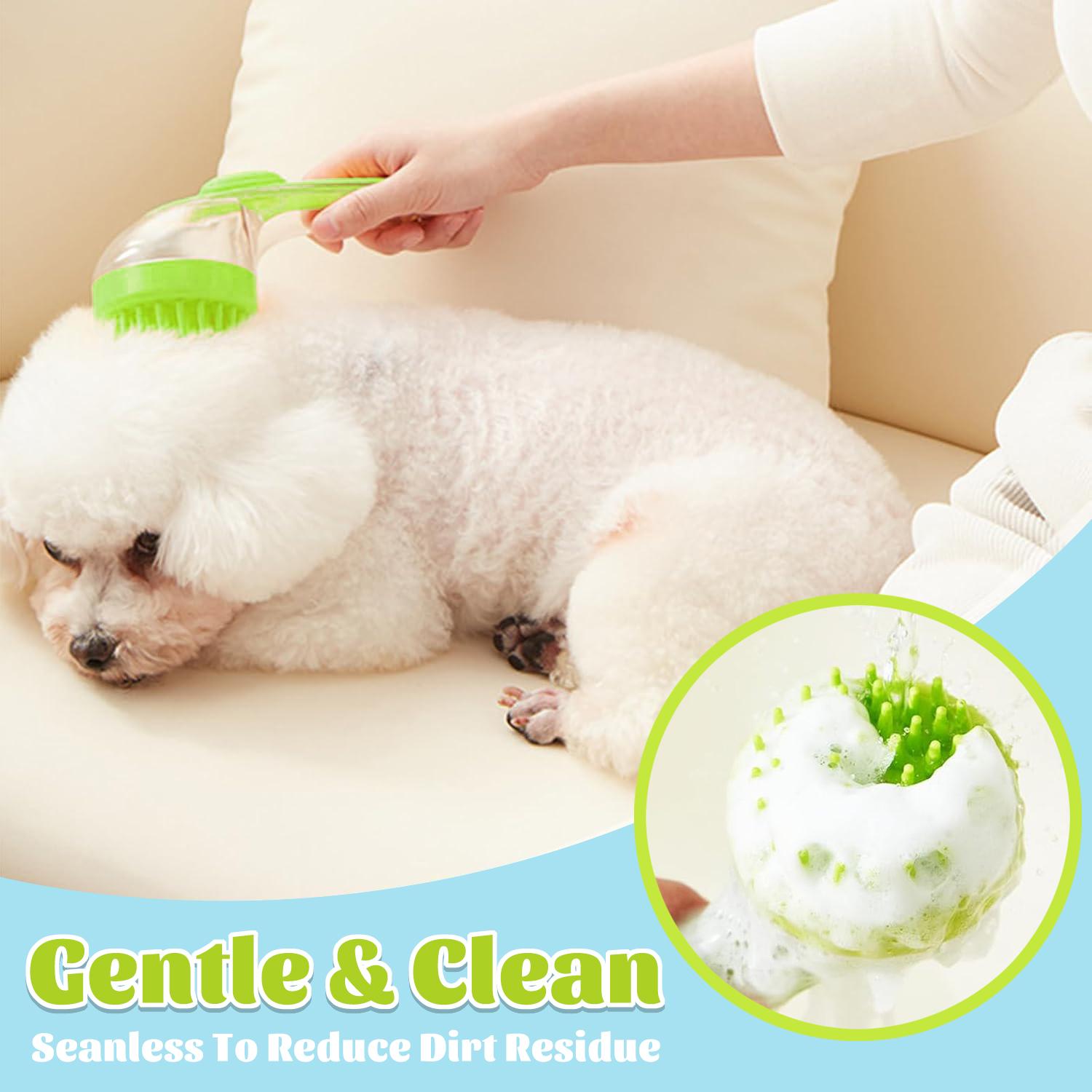 Pet Bath Brush 2 in 1 Dog Bath Brush with Built-in Shampoo Dispenser Multi-functional Dog Bath Brush for Long & Short Haired Dogs Cats Shower Pet Bath Brush 2 in 1 Dog Bath Brush with Built-in Shampoo Dispenser Multi-functional Dog Bath Brush for Long & Short Haired Dogs Cats Shower