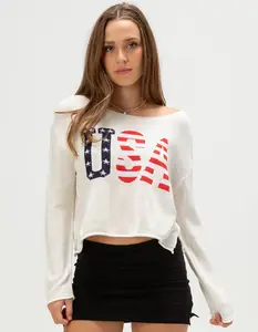 RSQ Womens Americana Sweater