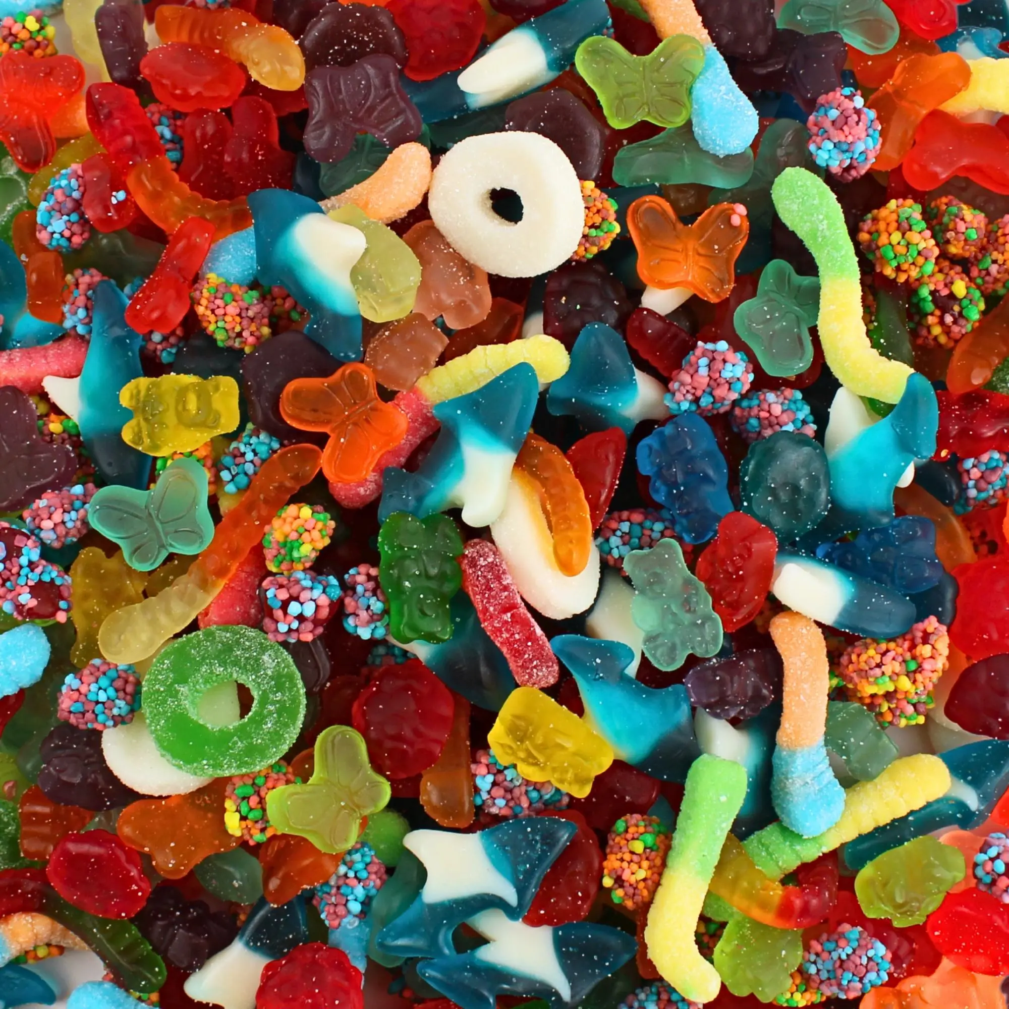 Sweet and Sour Ultimate Cravings Variety Gummy Mix - Chewy Soft Delicious Gummy Bears Worms Rings Sharks and more Candy