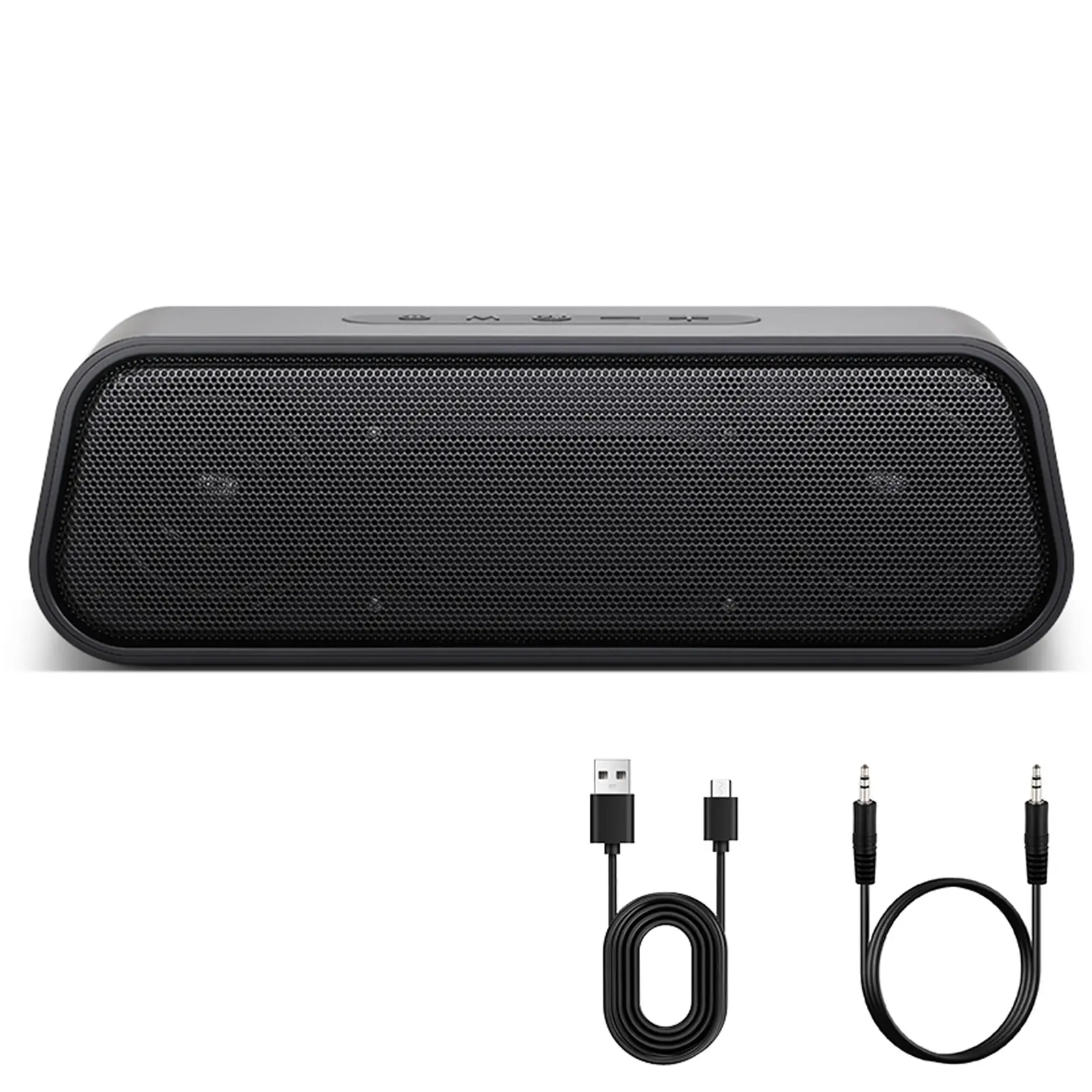 Dazone Bluetooth Speakers Wireless, Outdoor, Portable Speaker, Booming Bass, Stereo, Dual Pairing, 24H Play, Wireless Speakers for Home, Hiking,Travel, Black