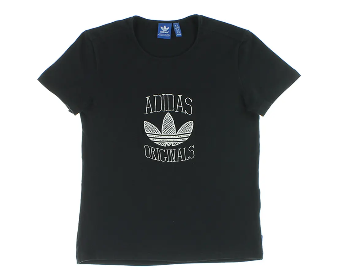 Women's Adidas AOP Classic Graphic Short-Sleeve Crew Neck Active Wear T-Shirt, m Size, Suitable for All Seasons, Casual Daily Use