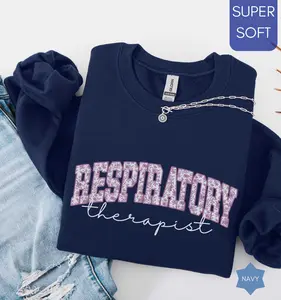 Floral Respiratory Therapy T-Shirt / Sweatshirt / Hoodie,  Respiratory Therapist tee shirt Lung Therapist t-shirt Womenswear Cotton Crewneck