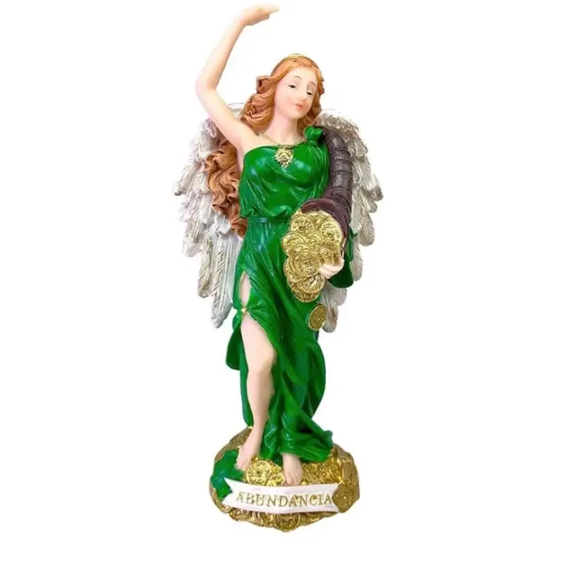 ″ 13″ Angel De La Abundancia Abundance Abundia Statue Sculpture Sculpture Housewarming