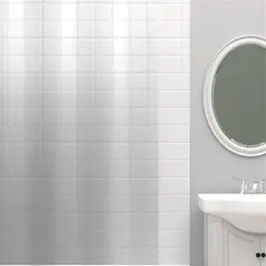 Zenna Home 4784542 72 x 70 in. Clear Solid Shower Curtain Liner