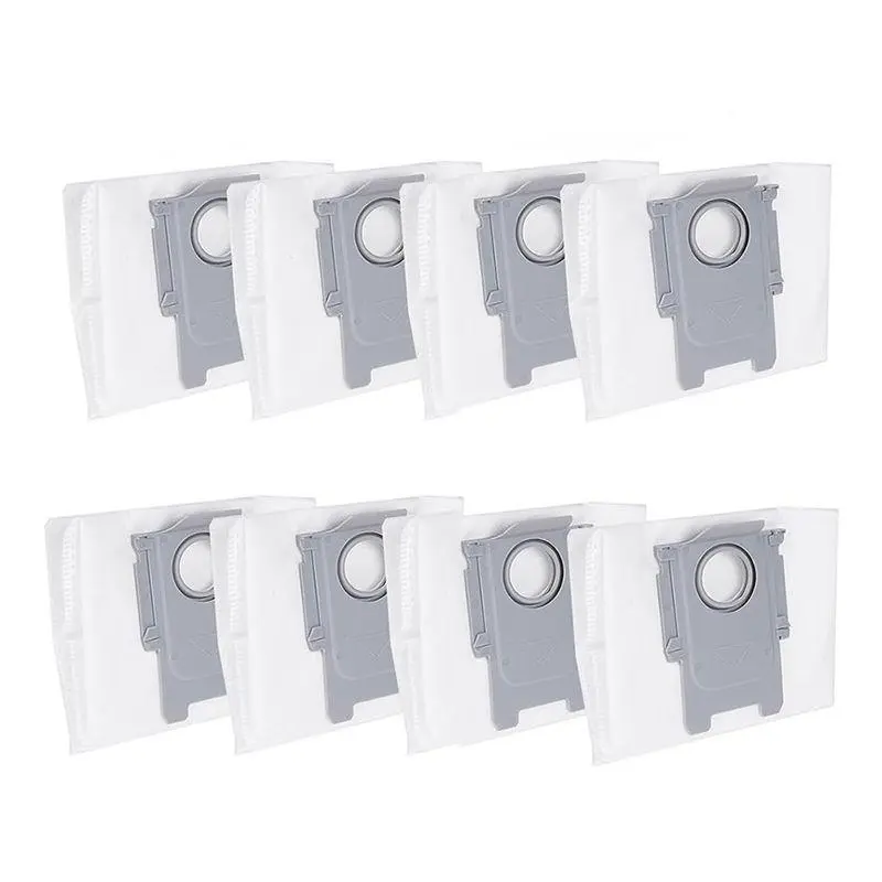 8Pcs Vacuum Cleaner Replacement Dust Bags Compatible Set for Roborock S8, S8 Pro Ultra, S7 MaxV Ultra, Q5, Q7, Q7 Max & Their Plus Models