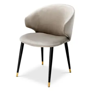 Timeless Minimalist Barrel Upholstered Dining Armchair