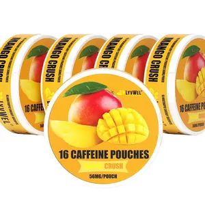 LyvWel Energy Pouches (5 Pack) (56mg fuel/pouch) energy Decky + lip pillow+ pre-workout+caffeine pouches +nootropics+coffee+energy pouches+upper decky+energy pillows+hyper Deckys