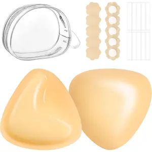 Newest Ultra Boost Inserts Double-Sided Adhesive Pads Sticky Bikini Padding Inserts for Sports Bra Swimsuit Beige Womenswear Chicken